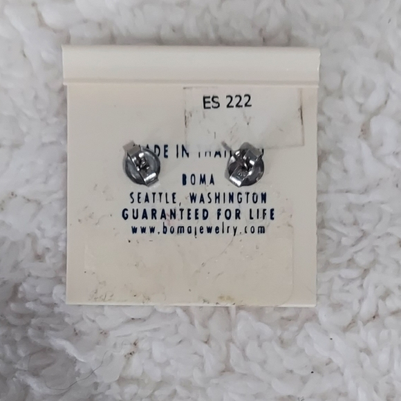 Boma Sterling Silver Palm Tree Studs - Picture 3 of 4